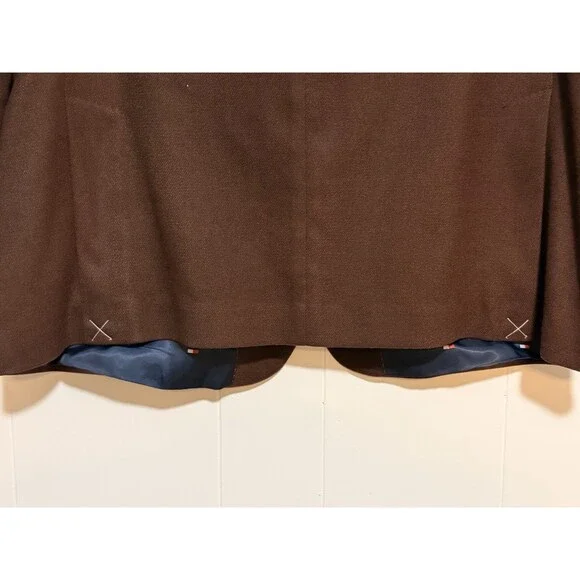 Tommy Hilfiger Men's Brown Modern Suit Jacket Size 48R - Two-Button Jacket Suit - Picture 13 of 15